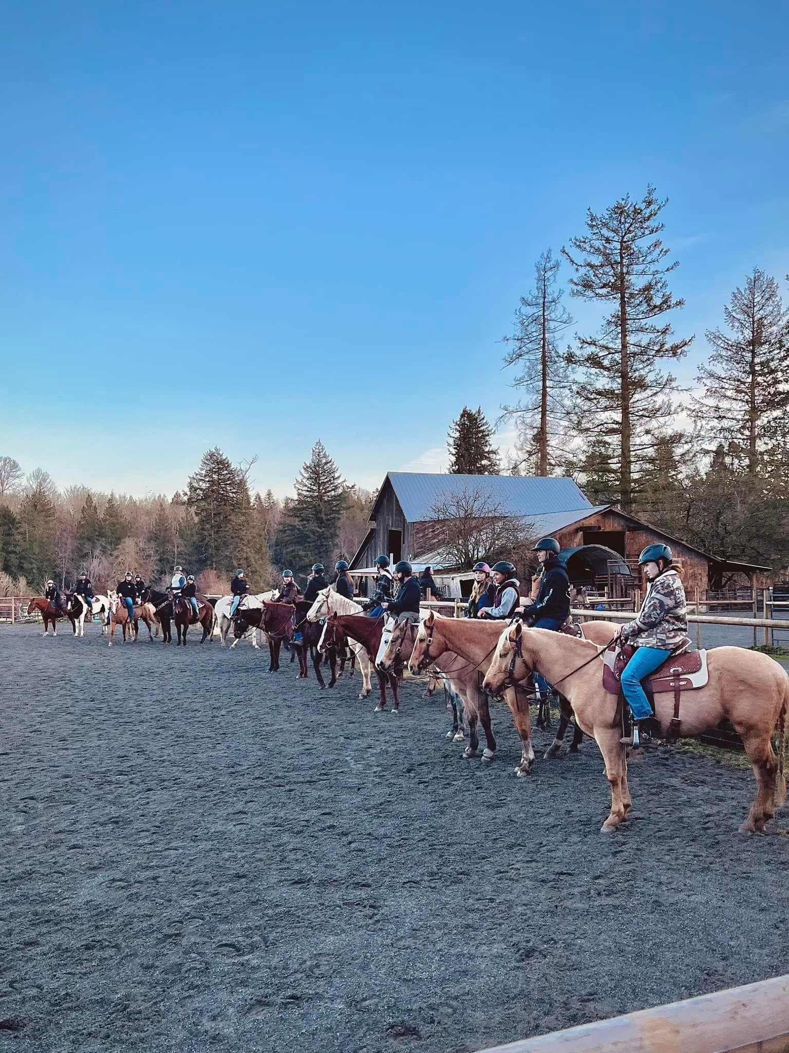 Western lesson at Simmons Quarter Horses